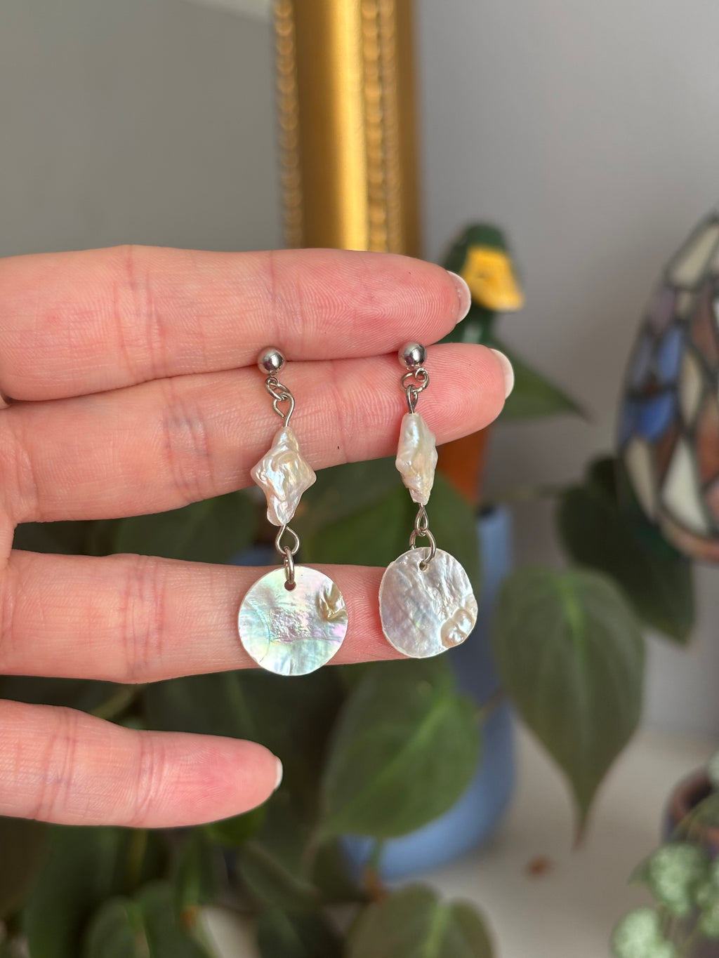 Star and moon studs