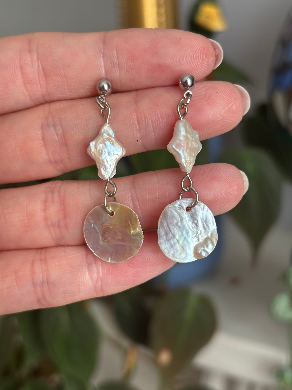 Star and moon studs