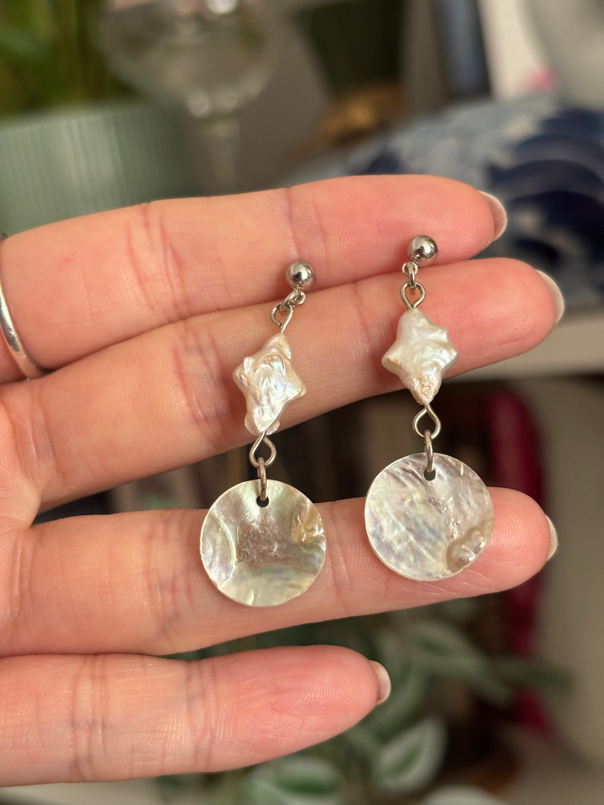 Star and moon studs