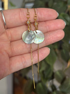 Delicate moon and star threaders